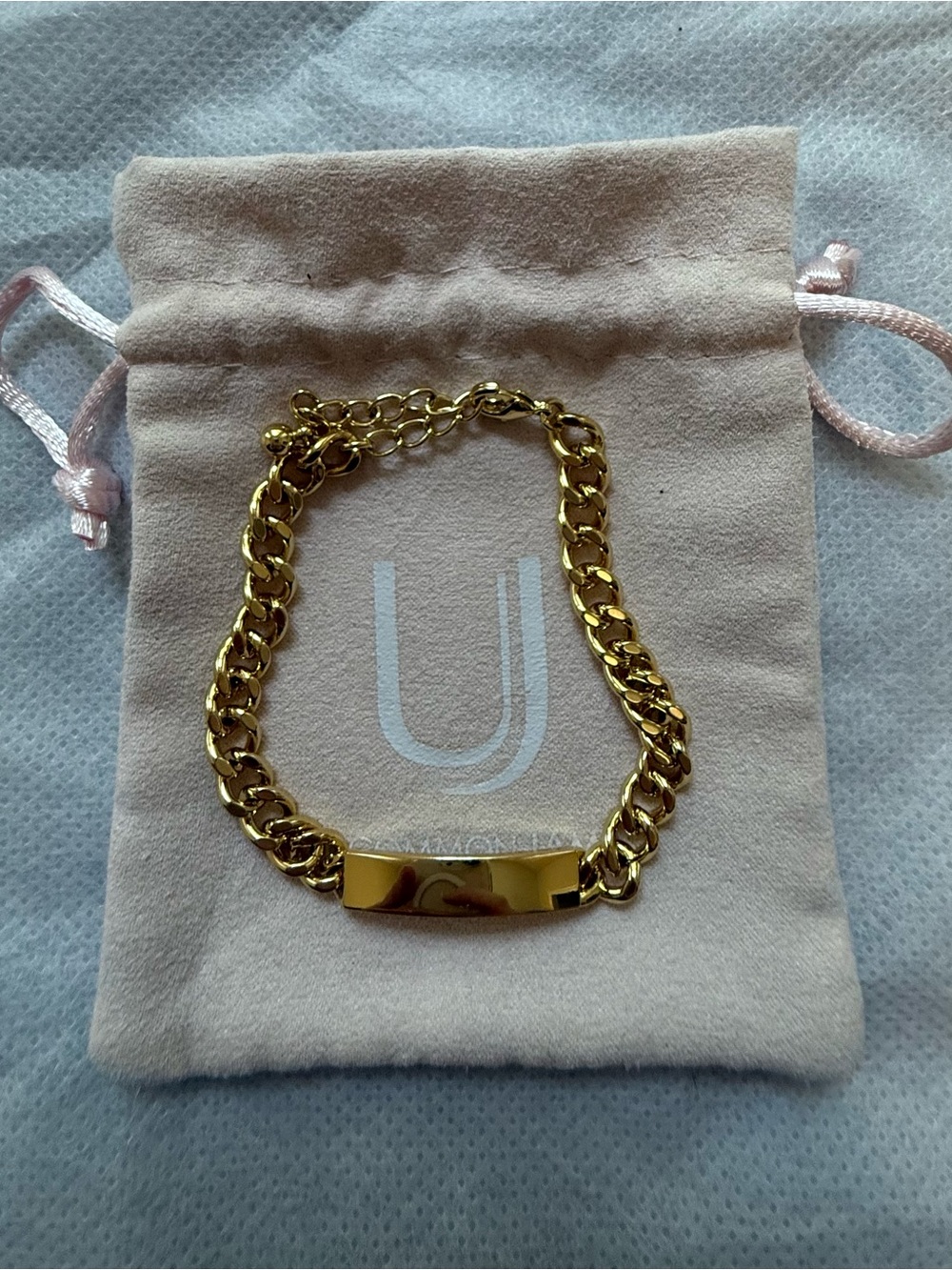 Uncommon James Gold  Chain ID Bracelet